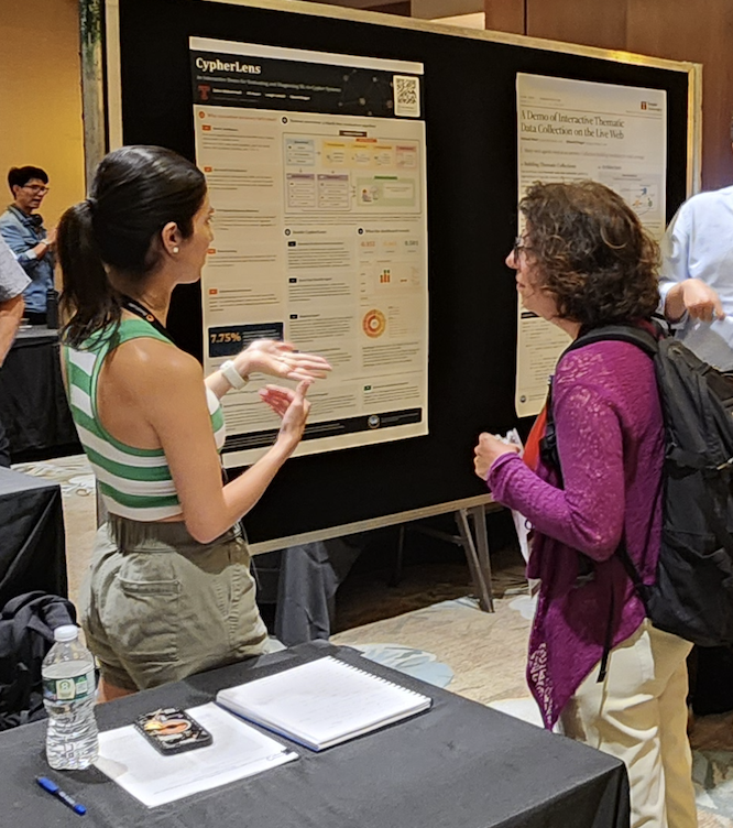 Yasmin Mohammadi presenting the CypherLens demo at VLDB 2026